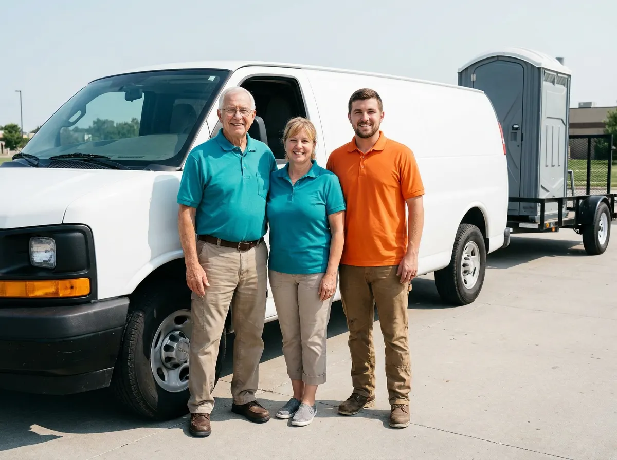 Old Market Portable Toilet Rental portable toilet rentals team in Omaha, NE